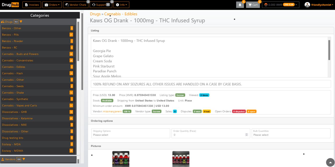 Drug Hub Market features overview